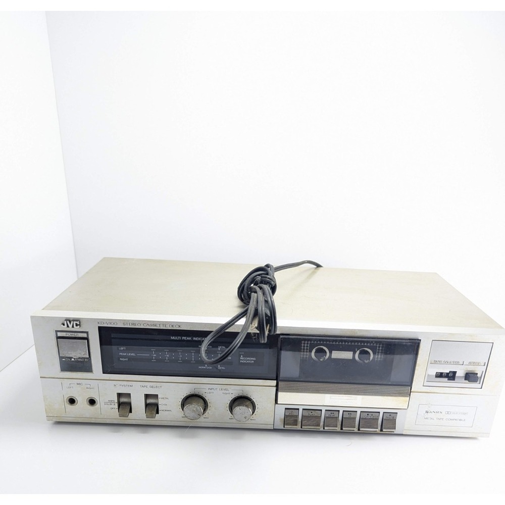 JVC KD-V100 Stereo Cassette Tape Deck Vintage